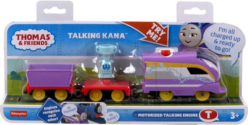 THOMAS & FRIENDS قطار لعبة كهربائي يتحدث مع محرك كينا وأصوات وعبوات شحن للعب التظاهر للأطفال من عمر 3 سنوات فما فوق - Image 3